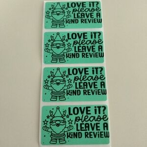 💙100 Christmas Gnome- Shipping Labels Thermal Packaging Stickers 2.25"x1.25"💙